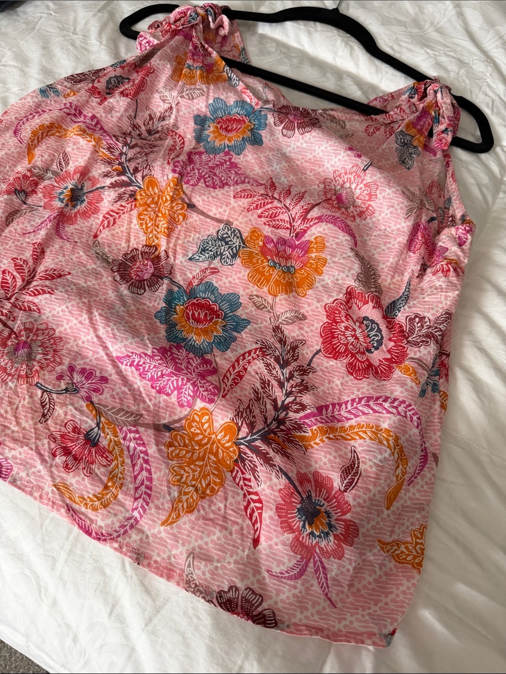 Molly Bracken Pink Floral Printed Tank Top